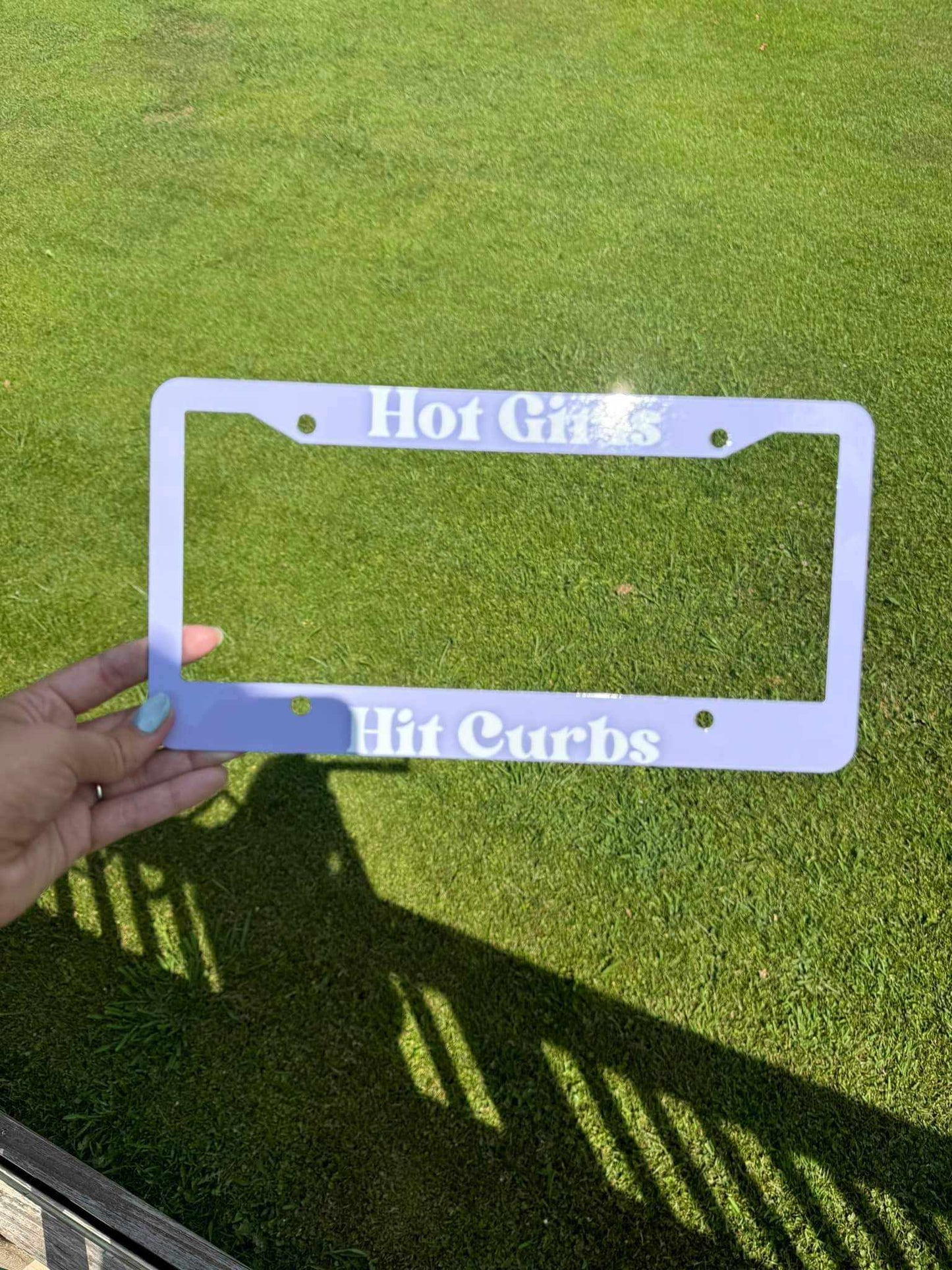 Hot Girls Hit Curbs-License Plate Frame