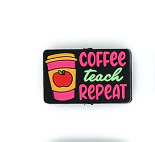 Coffee Teach Repeat Focal Beads