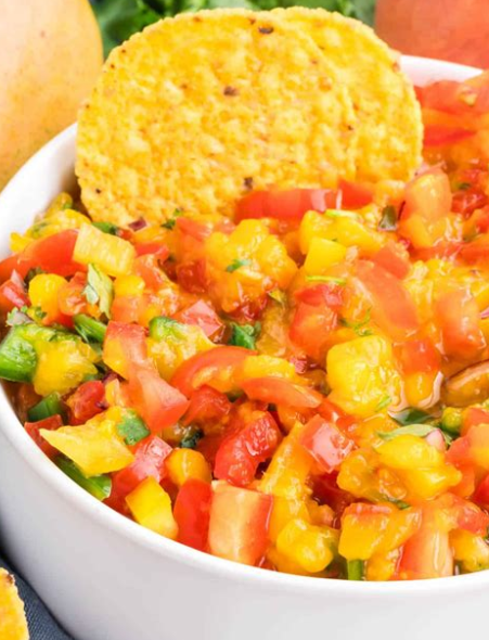 Mango Peach Salsa (Yankee Type)