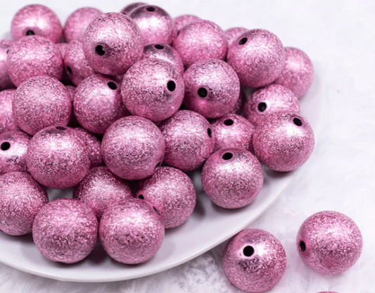 Pink Stardust Bubblegum Beads