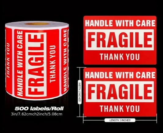 Fragile Sticker Roll- Medium