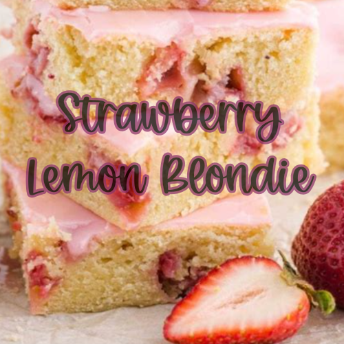 Strawberry Lemon Blondie