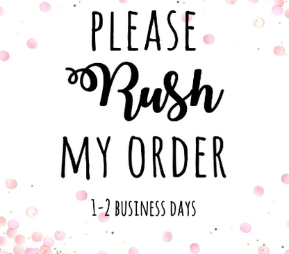 Rush My Order! Read Description and Leave Note at Checkout Please!